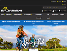 Tablet Screenshot of bicyclesuperstore.com.au